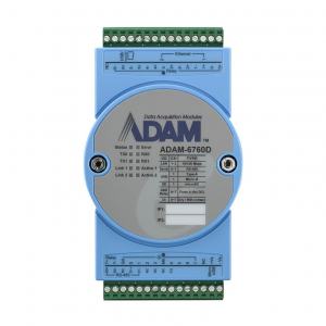 ADAM-6760D 8 sorties relais à état + 8 entrées digitales + 2x RJ45 et 2xRS-485