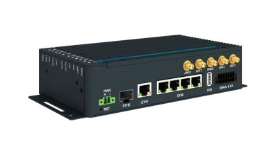 ICR-4453S Routeur 5G industriel avec 5 ports ethernet et compatible PoE 2 x SIM + 1 eSIM