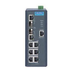 EKI-2748CI-AE Switch Rail DIN industriel 6 ports Gigabit + 2 combo Managé -40°C 75°C