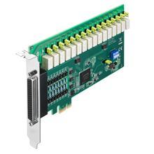 PCIE-1762H-AE Carte d'entrées sorties PCIe avec 16 relais et 16 entrées digitales isolées