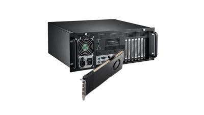 IOT-BOX-AI631787 Serveur 4U Rackable demi-profondeur + Intel i3/i5/i7/i9 10ème gen. + 1 x GPU NVIDIA RTX