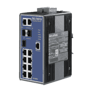 EKI-7657CI-AE Switch Rail DIN industriel 7 ports + 3 x 1Gb Managé -40°C +75°C