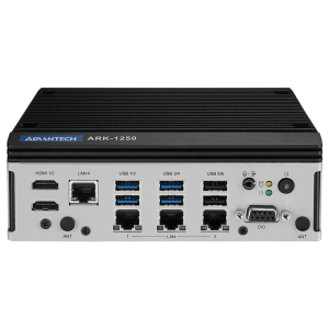 ARK-1250L-S5A2 PC Fanless Rail Din avec Intel® Core i5-1145G7E, 2 x HDMI, 4 x LAN, 6 x USB , 4 x COM,