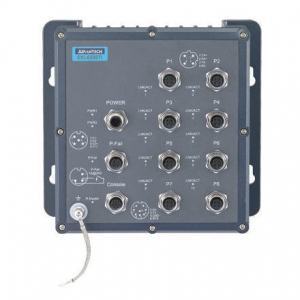 EKI-6558TI-AE Switch Rail DIN ferroviaire EN50155 8 x M12 POE IP67 Managé -40 ~ 75°C