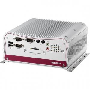 NISE2310-M PC Fanless avec processeur Intel® Atom™ Dual Core D2550 1.86 GHz avec 4 ports Ethernet - 1 slot PCI