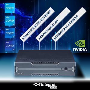 AIEdge-X300 PC compact Edge/AI équipé de processeur Intel de 8/9eme génération compatible NVIDIA RTX 2060