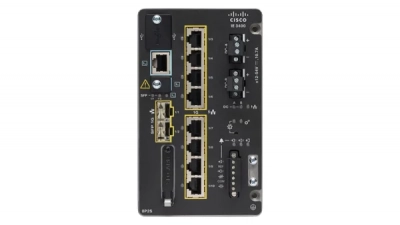 Switch ethernet durci modulaire 8 ports Gb + 2 ports SFP Fibre Gb (Max 16 ports) administrable