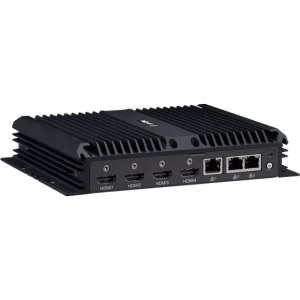 NISE70-T02 PC industriel compact avec Intel® CoreTM i5 1145G7E avec 4 x HDMI, 3 x LAN, 4 x USB, 2 x ports séries