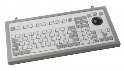 Clavier industriel encastrable avec trackball de 38mm, 106 touches , IP65, Interface PS/2 QWERTZ