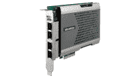 Carte réseau 4 ports PoE+ pour systèmes de vision industrielle (Frame grabber ethernet)