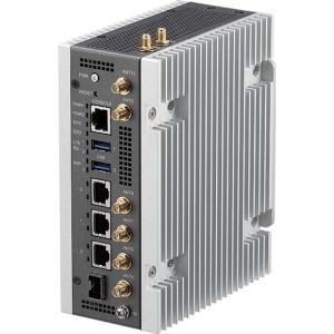 ISA 141 PC Fanless de sécurité ICS compact Rail DIN avec processeur Intel Atom, avec double 5G, double Wi-Fi et double alimentation