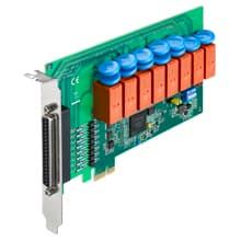 Carte PCIe d'acquisition isolée avec 8 relais et 8 entrées digitales