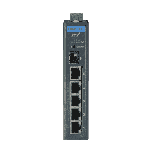 EKI-2706E-1GFPI-BE Switch Rail DIN industriel x5 LAN PoE + 1 SFP