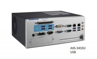 AIIS-3410U-00A1E PC industriel pour application de vision, H110,DDR4, 4+4 USB3.0, 2 LAN, 2 COM,PCIe/PCI ext