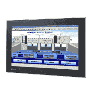 Ecran tactile industriel 18.5" capacitif et IP66 en façade