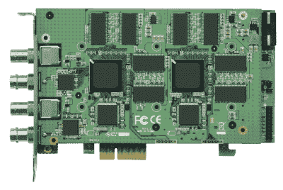 Carte industrielle d'acquisition vidéo, PCIEx4 4CH H.264 HD HW COMPRESSION VIDEO CARD