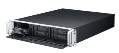 HPC-7242-55RB ,Chassis 2U pour serveur industriel, carte mère serveur ATX et 4 baies disques HotSwappables, alimentation 55W redondate