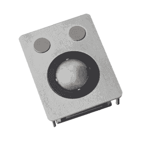 Trackball industrielle / Trackball - montage en panneau - Boule technologie laser de 38mm - Boutons IP68 - 78 x 100 x 54 mm - IP68