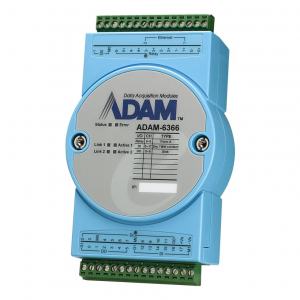 ADAM-6366-A1 Module ADAM Ethernet OPC-UA avec 6 sorties SSR, 18 entrées digitales et 6 sorties digitales compatible Modbus TCP