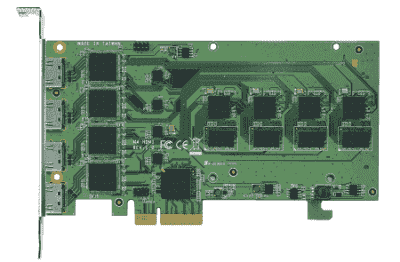 DVP-7633HE Carte industrielle d'acquisition vidéo, PCIe x4 4ch HDMI HW Video Card SC580 N4 HDMI