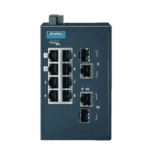 Switch Rail DIN industriel Modbus ProView 8 ports FE + 2 xGb