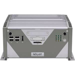 NISE-3900P2E-WOA PC Fanless puissant compatible processeur 8 et 9ème génération, Q370, DP, DVI-D, HDMI, 3xGbit LAN, 4xUSB 2.0, 6xUSB 3.1, 4xCOM, 2.5" SATA HDD Bay, M.2, SIM, 1xMini-PCIe, 1xPCIe x4 / 1xPCI, 9...30V DC-In Sans audio