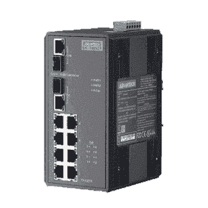 Switch Rail DIN industriel 8 ports POE + 2 Combo Gigabits non managé