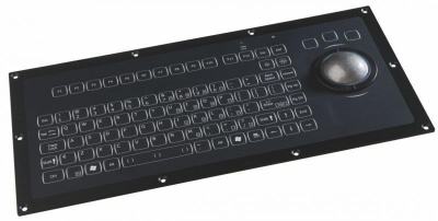 Clavier industriel trackball encastrable IP67 92 touches USB QWERTY