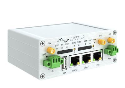 BB-LR2F711020 Routeur 4G industriel LR77 M2M 2 x LAN, 2 x SIM,  chassis métal et sans accessoire
