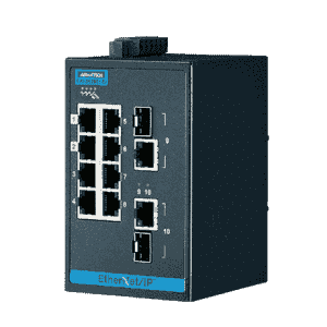 EKI-5629CI-EI-AE Switch Rail DIN industriel ProView 8 ports FE + 2 1000Mbps -40°C 75°C