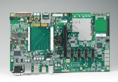 Carte de développement pour modules CPU QSEVEN LVDS 24bit