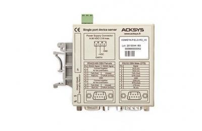 COMETH-FIELD-RD Passerelle série monovoie RS232/RS422/RS485 vers Ethernet TCP/IP, format Rail DIN