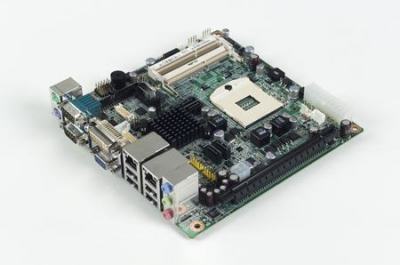 Carte mère industrielle, Intel Core i MINI ITX.PGA.DVI/PCIe/2GbE,RoHS