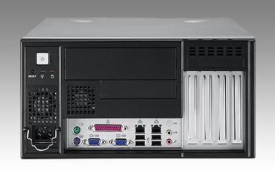 IPC-5120-35D Chassis PC format Tour pour PC industriel avec carte mère mATX connectique façade avant alimentation 350W