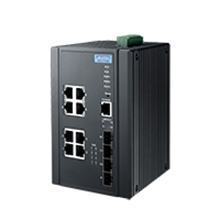 EKI-7712G-4FMPI-AE Switch industriel managé avec 4 ports FO, 6 POE et 2 Mega POE 90W
