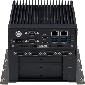 PC Fanless IA compatible i3, i5 et i7 avec 2 x HDMI, 4 x USB, 6 x COM, 2 x M.2 et une extension PCIe x16 pour GPU