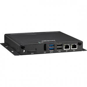 Mini PC Fanless avec Celeron DP, 4 x USB, 2 x LAN et 3 x COM