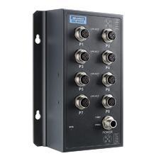 EKI-9508E-L-AE Switch ferroviaire EN50155 8 ports M12 10/100 MHz, GigaByte, POE 24-48 Vdc ou 72/96/110Vdc
