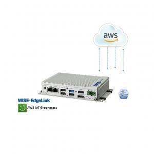ESRP-AWS-UNO2372 PC Fanless J1900 EdgeLink + AWS IoT Greengrass 4Go RAM / 64Go SSD, HDMI + DP, 4xCOM, 4xUSB