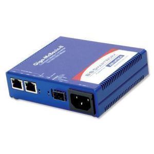 Convertisseur fibre optique, Giga McBasic II, 1x SFP + 2x GE Copper with LFPT