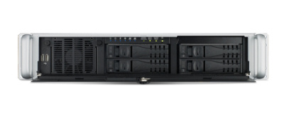 HPC-7242-55RB ,Chassis 2U pour serveur industriel, carte mère serveur ATX et 4 baies disques HotSwappables, alimentation 55W redondate