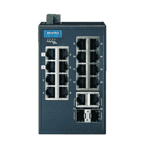 Switch Rail DIN industriel Modbus ProView 16 ports FE + 2 Gb  -40°C 75°C