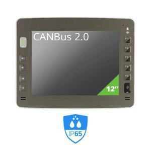Panel PC résistif 12" Intel Atom x7-E3950 1,6Ghz CANBus IP65 MIL-STD-810G