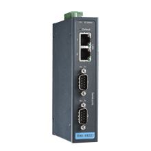 Passerelle Serveur 2 ports Serie RS232/422/485, 2 ports Ethernet isolé et -40 ~ 80 °C