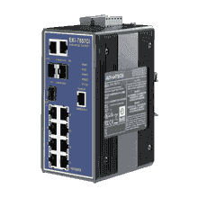 Switch Rail DIN industriel 7 ports + 3 x 1Gb Managé -40°C +75°C