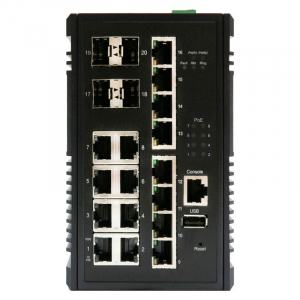 ISGPOEMT1604G Switch PoE+ 16 ports dont 8 PoE+ 4 SFP