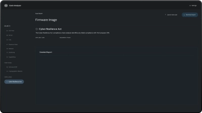 Exein-Analyzer Exein Analyzer, la solution pour détecter les failles de sécurité directement dans vos images et firmwares