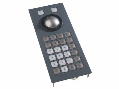 KBMT26F1USB Clavier trackball 38mm encastrable 26 touches IP65 USB