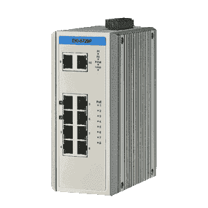 EKI-5729P-AE Switch Rail DIN automatisme 8 ports Gigabit POE + 2 1000Mbps -40°C +75°C