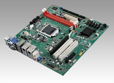 AIMB-501F-CWA1E Carte mère industrielle, MicroATX with 3VGA/10COM/10USB/2LAN/VAG always